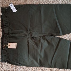 Brooks Brothers Red Fleece 40x34 cotton pants, olive green NWT